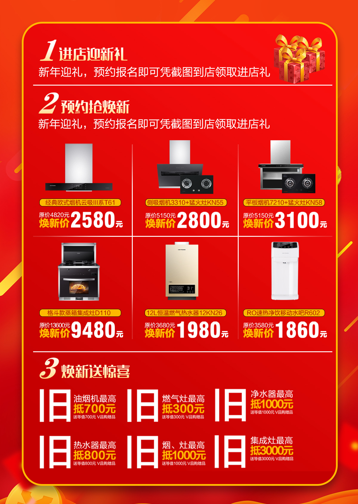 2020年3月，為愛放價(jià)，廚舊戰(zhàn)役，科恩廚電煥新上行，宅家廚房煥新裝，最高直降5000元!