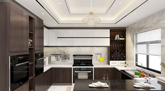 開放式廚房必備十大品牌科恩蒸烤消一體變頻大吸力集成灶，給力！